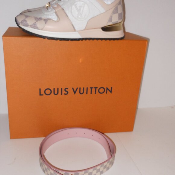 Louis Vuitton Run Away Sneakers Size 38/8 Women's Trainers Authentic W/ Box Lot - Picture 14 of 16